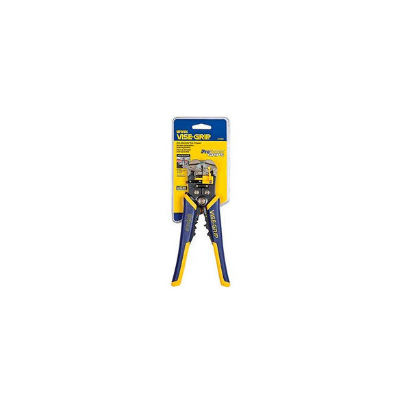 IRWIN VISE-GRIP 2078300 8"" Self-Adjusting Wire Stripper/Cutter/Crimper W/ Pro T