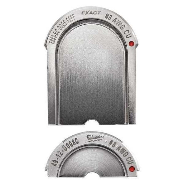 Milwaukee Tool Crimping Die,U Style,12 tons,8 AWG 49-12-U008C Milwaukee Tool Crimping Die,U Style,12 tons,8 AWG 49-12-U008C