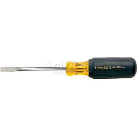 Stanley 66-092 Vinyl Grip Standard Slotted Tip Screwdriver 3/8"" x 8""