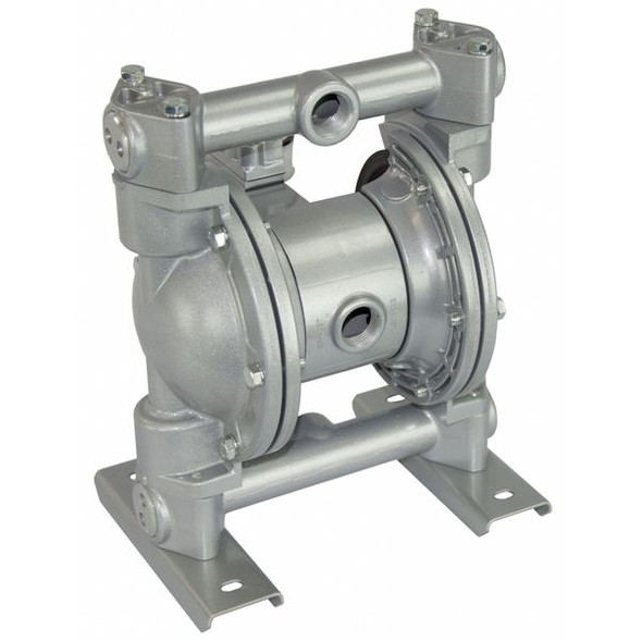 Dayton Double Diaphragm Pump, Aluminum, Air Operated, Buna N, 49 GPM 6PY44