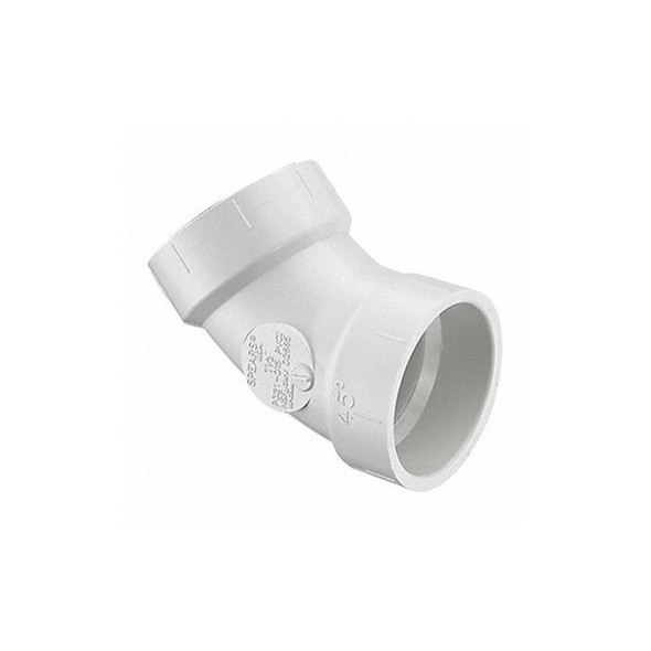 Manufacturer Varies 45 Elbow, Schedule DWV, 6 in, Socket P321-060