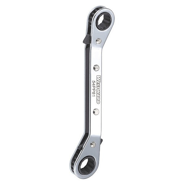 Westward Ratcheting Box End Wrench,6-1/2" L 54PP81