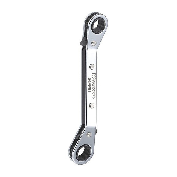 Westward Ratcheting Box End Wrench,6-1/2" L 54PP81
