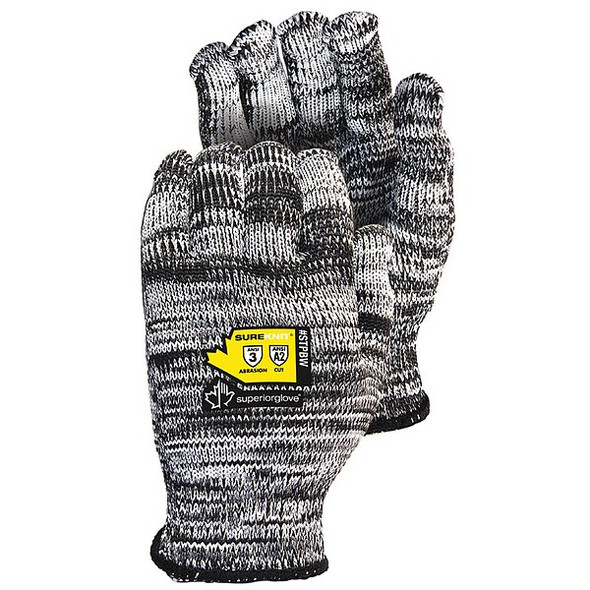 Knit Gloves, Cut Level A2 ,Uncoated ,Uncoated ,None ,M 12 PK