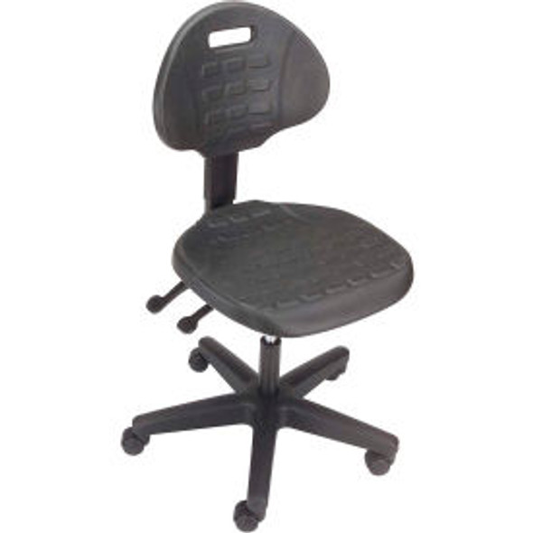 Interion Ergonomic Task Chair With Mid Back Polyurethane Black Interion Ergonomic Task Chair With Mid Back Polyurethane Black