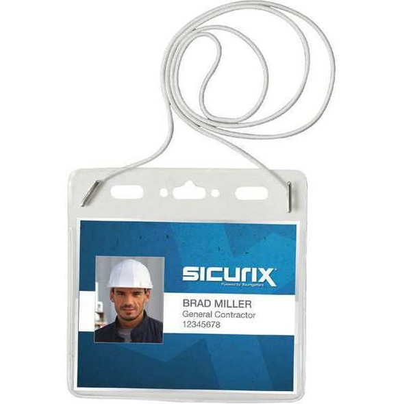 Sicurix Convention Badge Holder,Horizontal,PK25 BAU 67838