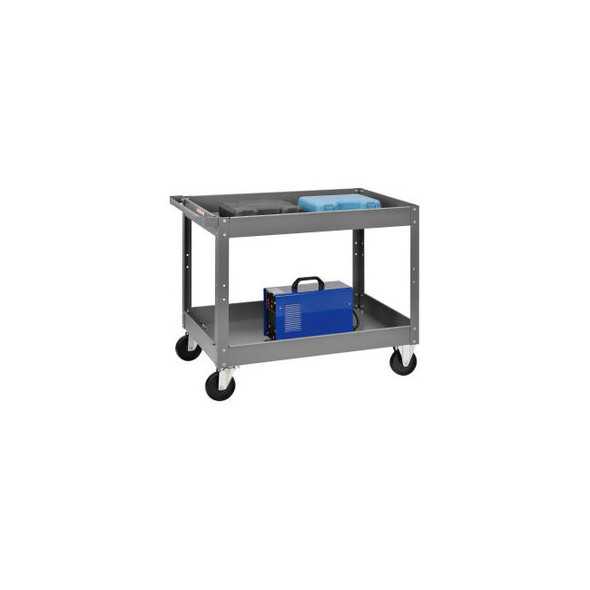 Global Industrial Steel Stock Cart w/2 Shelves 500 lb. Capacity 36""L x 24""W x