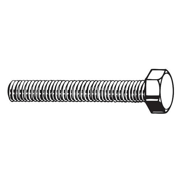 Class 10.9, M24-3.00 Hex Head Cap Screw, Black Oxide Steel, 80 mm L, 10 PK