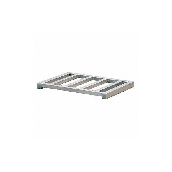 Aluminum Pallet, 15 1/2 in L, 21 in W, 1 1/2 in H, 750 lb Dynamic
