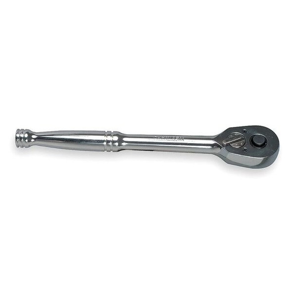 3/8" Drive 72 Geared Teeth Pear Head Style Hand Ratchet, 7-3/4" L, Chrome Finish