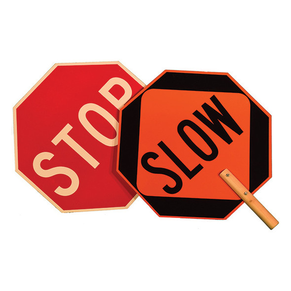 Cortina Stop & Slow Aluminum Paddle Sign