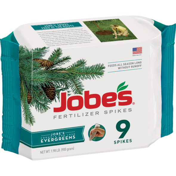 Jobe's 11-3-4 Evergreen Fertilizer Spikes (9-Pack) 01311