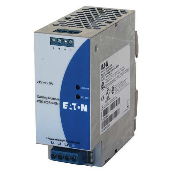 Eaton DC Power Supply,24VDC,5A,50/60 Hz PSG120F24RM