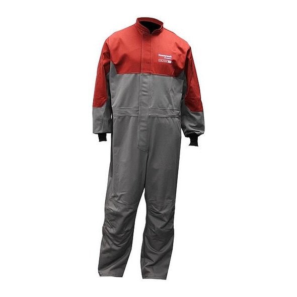 Coverall, 20 cal/sq cm ATPV, L, 30 in Inseam, Cotton/Nylon, Hook-and-Loop
