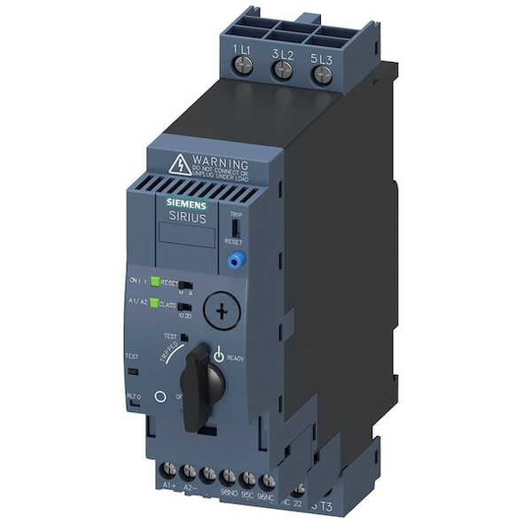 Siemens IECMagMotorStarter,Electronic,24VAC/DC 3RA6120-1EB32