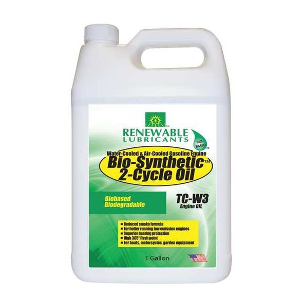 Renewable Lubricants 2-Cycle Engine Oil,Bio-Synthetic,1gal 85203