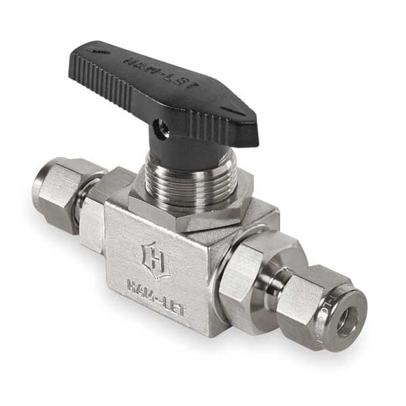 Ham-Let 1/2" Compr Stainless Steel Ball Valve Inline H-6800-SS-L-1/2-CSS