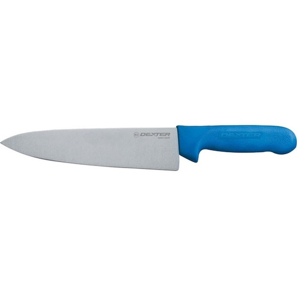 Dexter Russell Chef Knife,8" L,SS Blade,Blue 12443C Dexter Russell Chef Knife,8" L,SS Blade,Blue 12443C