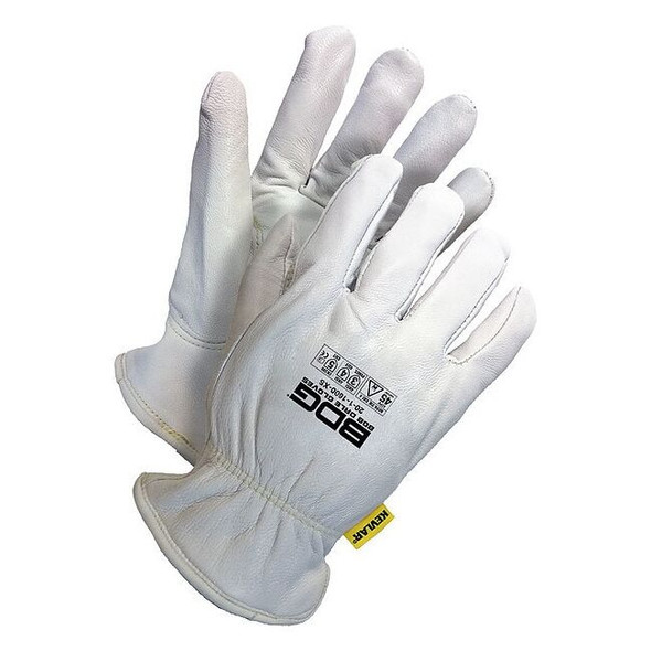 Bdg Cut-Resistant Leather Gloves, Cut Level A4 ,L 1 PR 20-1-1600-L-K