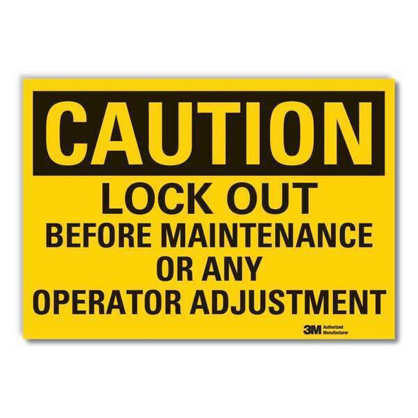 Lyle Lockout Tagout Caution RflctvLbl,3.5x5in LCU3-0436-RD_5x3.5 Lyle Lockout Tagout Caution RflctvLbl,3.5x5in LCU3-0436-RD_5x3.5