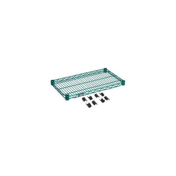 Nexel S1430G Poly-Green Epoxy Wire Shelf 30""W x 14""D