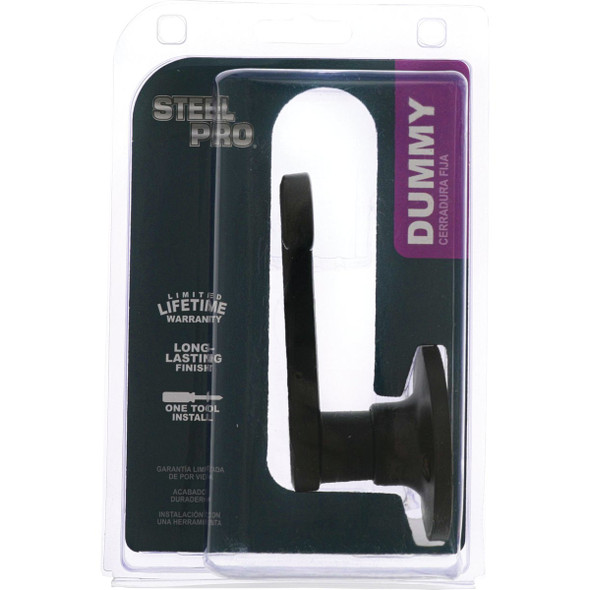 Steel Pro Matte Black Right Hand Dummy Door Lever L6X904RB 256759