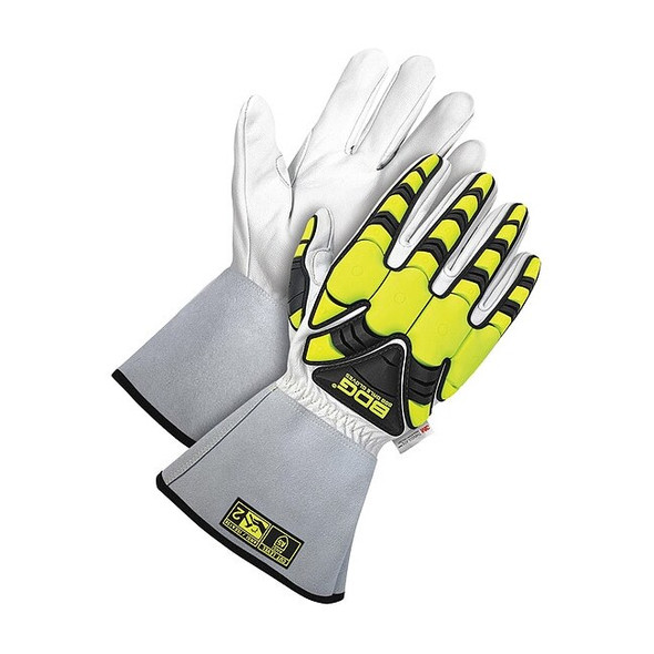 Bdg Cut-Resistant Leather Gloves, Cut Level A5 ,L 1 PR 20-9-1885-L