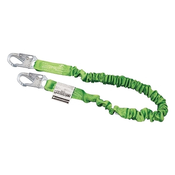 Manyard® II Shock-Absorbing Lanyard, 6 ft, Locking Snap Hooks, 310 lb