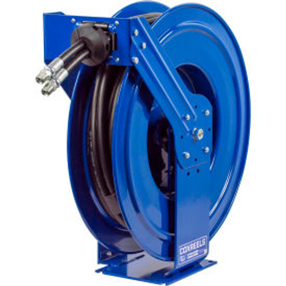 Coxreels TDMP-N-450 1/2""x50' 2500 PSI Spring Retractable Dual Hydraulic Hose Re