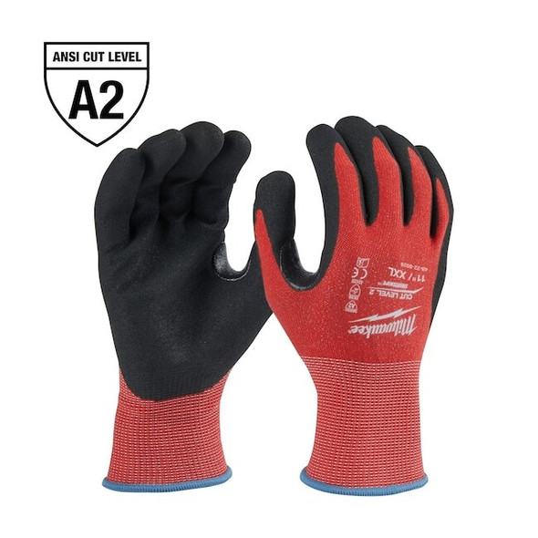 Cut-Resistant Coated Gloves, Cut Level A2 ,Dipped ,Nitrile ,Sandy ,2XL 1 PR