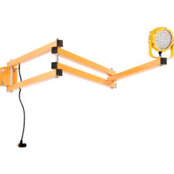 Global Industrial LED Dock Light w/ 90"" Arm 30W 3000 Lumens 5000K On/Off Switch
