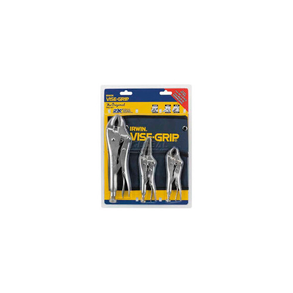 IRWIN VISE-GRIP 73 3 Piece The Original Locking Plier Set W/ Pouch
