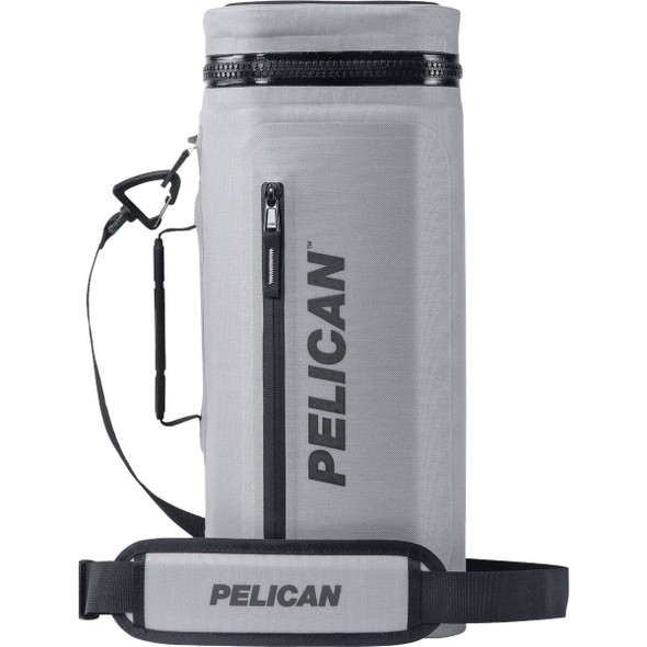 PELICAN Dayventure 12-Can Sling Soft-Side Cooler, Light Gray SOFT-CSLING-LGRY