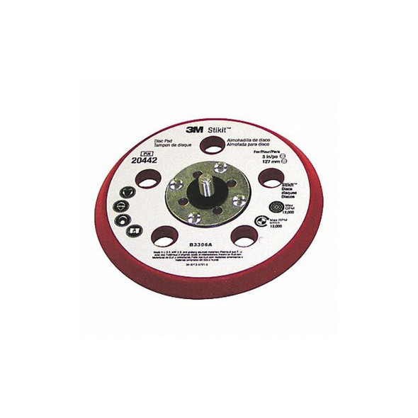 3m Low Profile PSA Disc Backup Pad,5 in Dia 05655