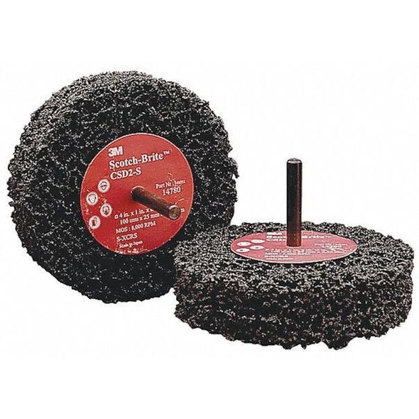 Scotch-Brite Clean and Strip Cup Wheel,C2-ZR,4" dia. 7100062946