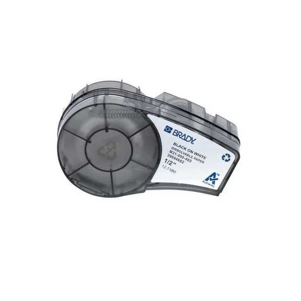 Brady Water Soluble Paper Labels for Bady M210 and M211, 1/2inW M21-500-403