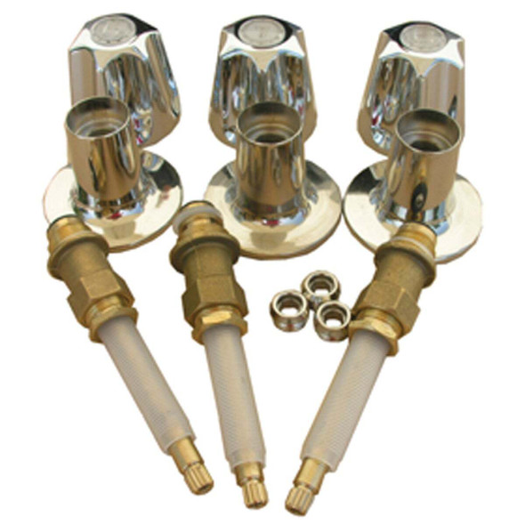 Lasco Price Pfister Round Clear Tub & Shower Handle Kit 01-9451