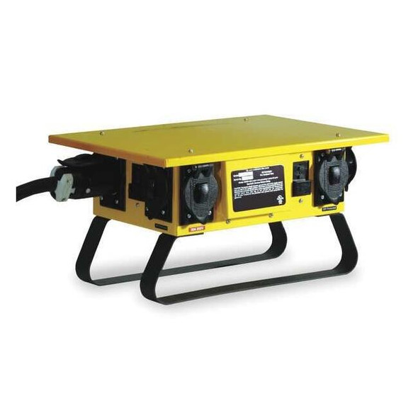 Hubbell Wiring Device-Kellems Power Distribution Box,50 AC,(6) 5-20R TPDS