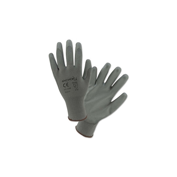 Coated Gloves, X-Small, Gray