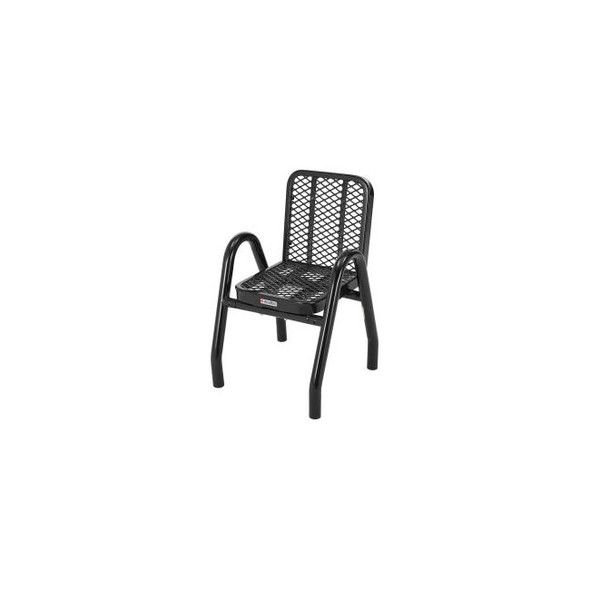Global Industrial Outdoor Dining Chair Expanded Metal Black