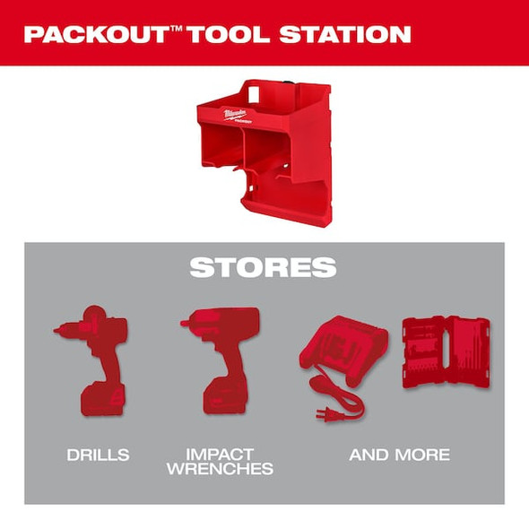 Milwaukee Tool Tool Station for PACKOUT Wall-Mounted Storage 48-22-8343