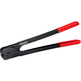 Global Industrial Crimper For 1/2""W Steel Strapping Black/Red