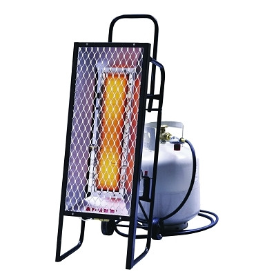 Portable Radiant Heater, 35,000 Btu/h, 12 h