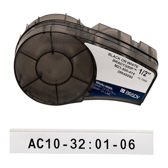 Brady BradyGrip Print-on Hook Labels for Brady M210 and M211, 1/2inW M21-500-414