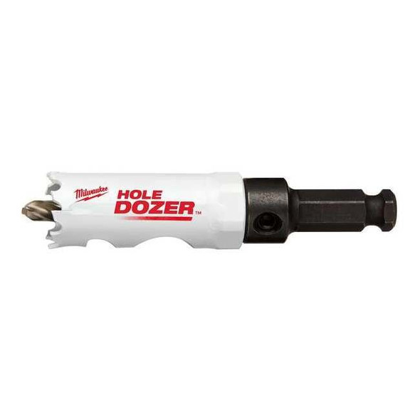 Milwaukee Tool 7/8 in. HOLE DOZER Bi-Metal Hole Saw with Arbor 49-56-9659