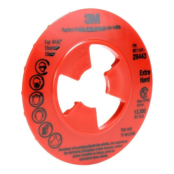 3m Disc Pad Ribbed Face Plate,13,300 rpm 28443