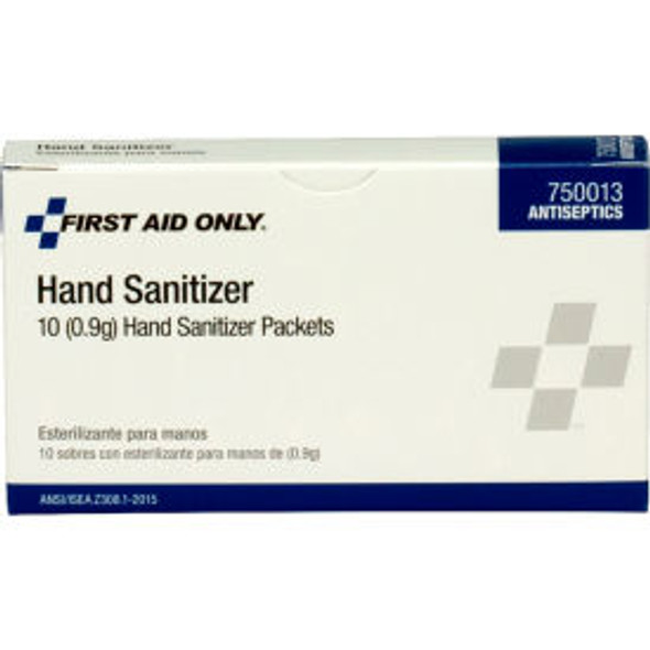 First Aid Only Hand Sanitizer Packets 10/Box