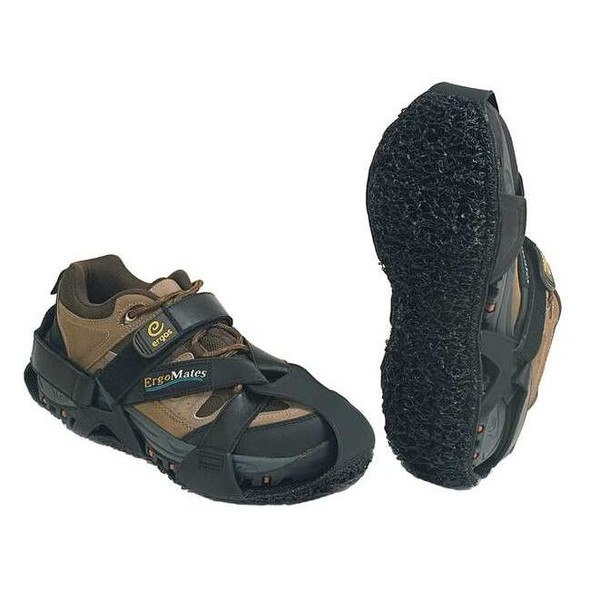 Ergomates Overshoes, Steel Toe, PVC, EVA Foam, 3 in Height, Black, XL G87603BXL