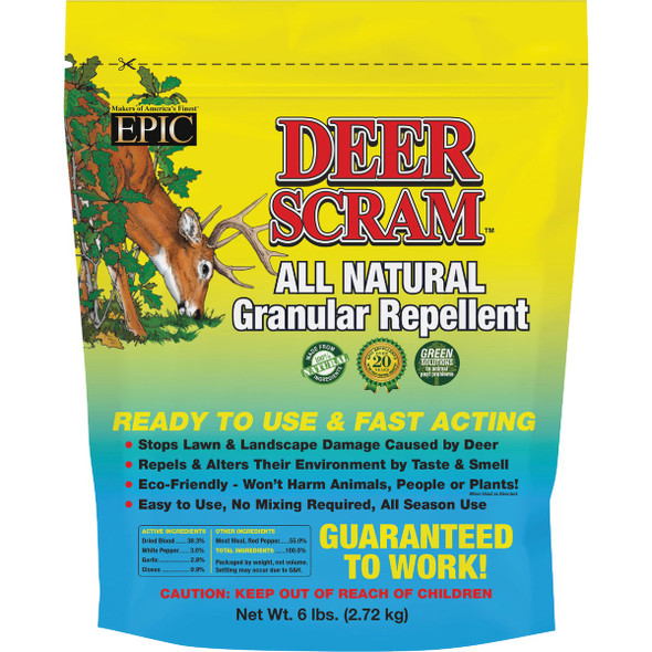 Deer Scram 6 Lb. Granular Organic Deer Repellent 10060