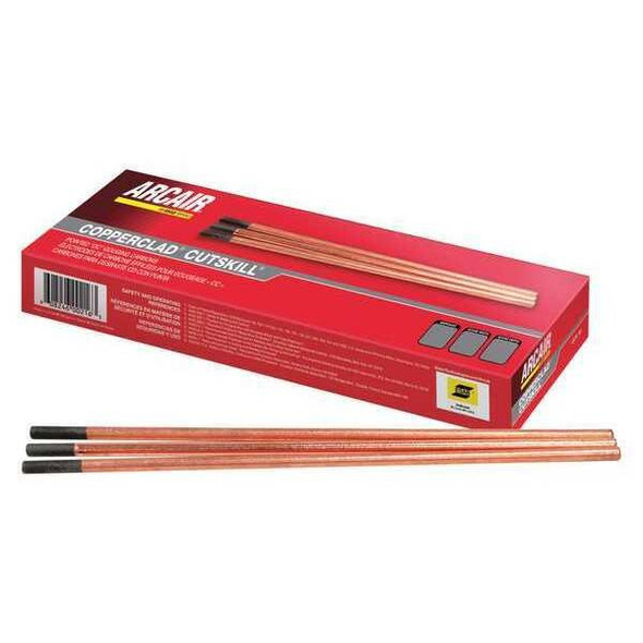 Arcair Elec, Pointed Gouging, Carb, 1/4"x12", PK50 22043003C